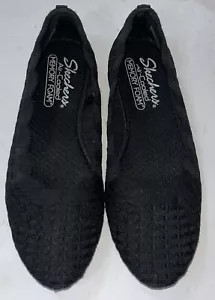 Skechers Modern Comfort Womens Cleo 2.0 Love Spell Ballet Flat Slip On Black 6.5 - Picture 1 of 7