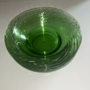 Neu? 6er Set Vintage Glas Pyrex FESTIVA Schalen Swirl grün (12127) - Bild 1 von 15