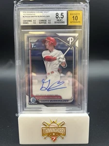 2024 Bowman Draft Chrome Prospect Auto Griffin Burkholder #CPA-GB BGS 8.5 - Bild 1 von 2