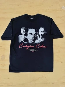 Vintage Malcolm X Martin Luther King MLK Maya Angelou 90’s Rap Hip Hop T-Shirt - Foto 1 di 8
