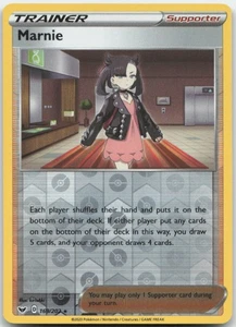 Marnie 169/202 Holograma Inverso SWSH01: Juego Base Espada y Escudo Tarjeta Pokémon Casi Nuevo - Imagen 1 de 1