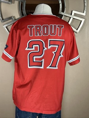 Красная футболка Майка Траута No27 Los Angeles Angels SGA молодежная размер XL - Изображение 1 из 4