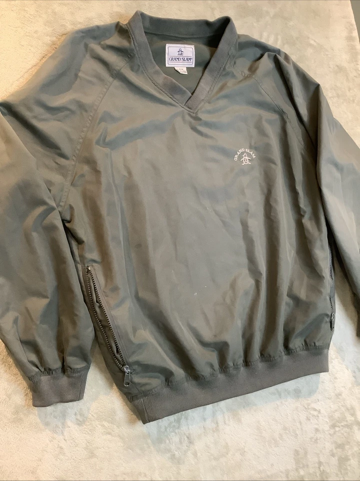 Grand Slam Military Green Men’s Lightweight Pullover Windbreaker Medium - Image 1 of 4