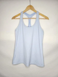 Lululemon Cool Racerback Nulu Tank Women's Size 8 Medium Blue Linen - Picture 1 of 7