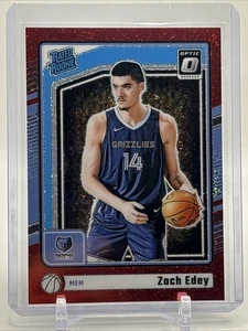 2024-25 Panini Donruss Clasificación Óptica Novato Zach Edey 288 Rojo Brillo Prizm/75 SP - Imagen 1 de 4