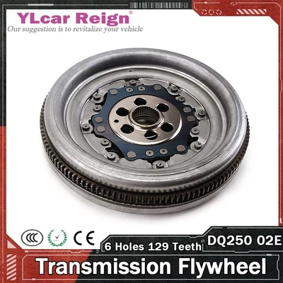 DQ250 02E Auto Transmission Flywheel For VW Audi 6 Holes 129 Teeth 06F105266AF - Image 1 of 4