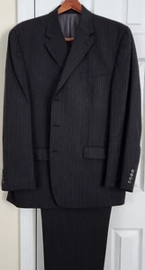 Men's CHAPS by RALPH LAUREN 100% WOOL 2-piece SUIT 46R JACKET & 38x32 PANTS - Picture 1 of 8