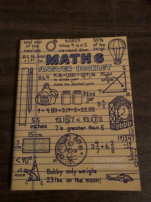 Teaching Textbooks Math 6 Answer Booklet (Like New) - Image 1 of 2