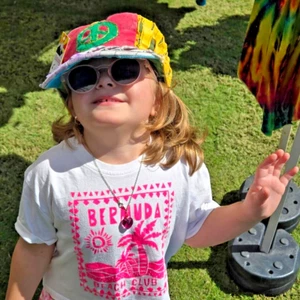 CHILDREN'S HANDMADE COTTON PEACE HAT Rising International NEPAL Adjustable Back - Picture 1 of 2