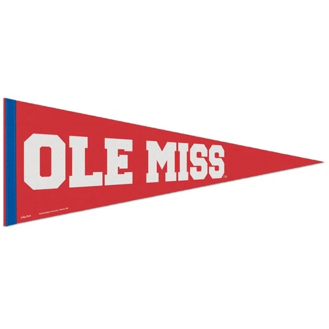MISSISSIPPI REBELS OLE MISS REBELS VAULT ROLL UP PREMIUM FELT PENNANT 12"x30" Cover