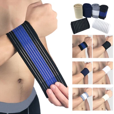 Men Sports Wristband Wrap Brace Bandage Support Fitness Running Yoga Wrist Band - Image 1 of 4
