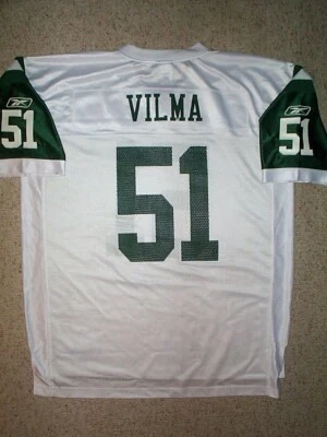 REEBOK New York NY Jets JONATHAN VILMA nfl Jersey Adult MENS/MEN'S (xl) - Image 1 of 2
