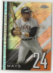 2020 Topps Chrome Update A Numbers Game WILLIE MAYS NGC-18 - Picture 1 of 1