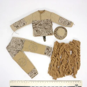 A139-01 1/6 Scale HOT Sniper Ghillie Suit Set Jacket Pants Hat 12" Figure TOYS - Picture 1 of 3