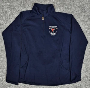 Fairport Crew Club Sport Tek Light Weight Full Zip Blue Ladies L Embroidered - Picture 1 of 10