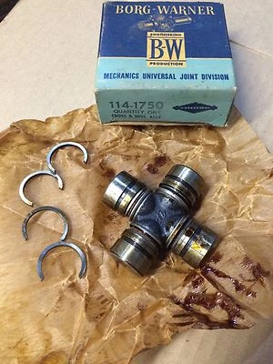 1950-1956 Nash Rambler Hudson Wasp NORS Borg-Warner 114-1750 Kit de reparación de juntas en U  Foto 1 de 2