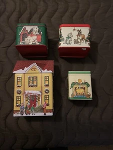 Vintage Metall Weihnachtsmotiv Deko Boxen (4) - Bild 1 von 1
