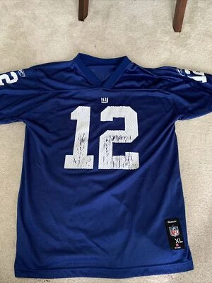 IMPRESIONANTE - VINTAGE - NEW YORK GIANTS - # 12 - CAMISETA STEVE SMITH REEBOK - NIÑOS XL Foto 1 de 4