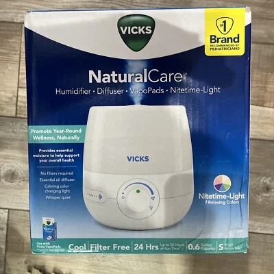 Vicks Natural Care Cool Mist Filter Free Humidifier & Essential Oil Diffuser - Image 1 of 4