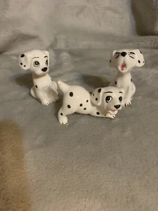 3 Vintage Walt Disney Productions Giappone 101 Dalmati Cucciolo Cani Porcellana - Foto 1 di 6