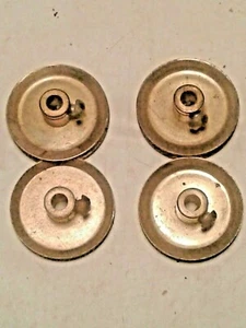Gilbert Erector: Part P7 7/8" Brass  Pulley 5/16" Hub:1953-1954: 4   B          - Picture 1 of 2