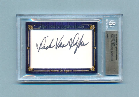 RARE Signed DICK VAN DYKE 2010 Leaf Cut Signature Encore Beckett LTD /8 Cover