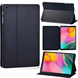 Housse Etui Support Cuir pour Samsung Tab A 8.0 10.1/A7/A8/A9/S4/S5e/S6/S7/S8/S9 - Photo 1/6