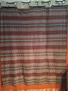 Ralph Lauren Manta Ligera Roja Fair Isle Cabin 56" X 65" - Imagen 1 de 5