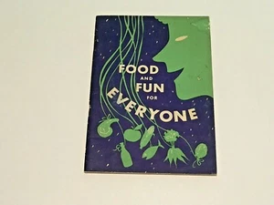 Vintage Food & Fun for Everyone Booklet 1951 Kitchen Cookbook Ephemera - Picture 1 of 4