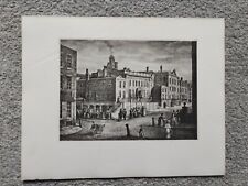 Dr White's House, King Street, Manchester- Antique/Vintage Print - 1875