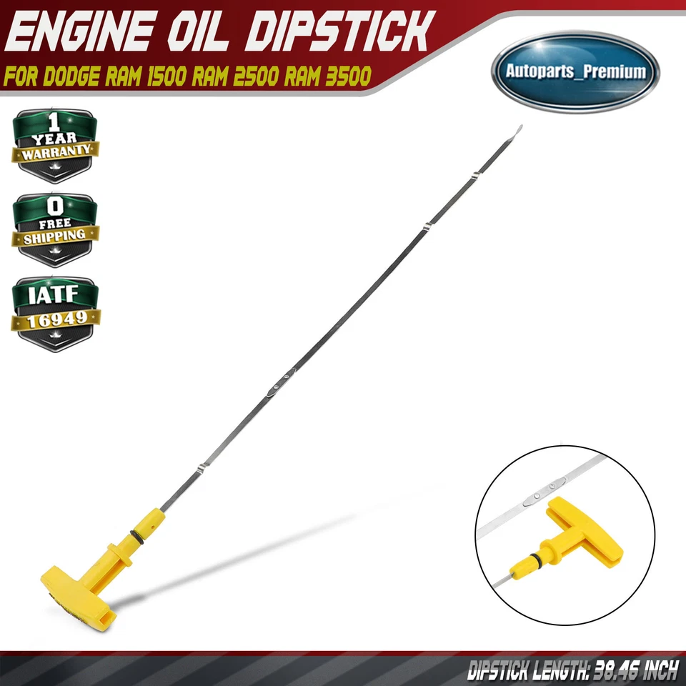 Varilla de medición de aceite de motor para Dodge Ram 1500 Ram 2500 Ram 3500 2003 2004-2008 V8 5,7 L Foto 1 de 4