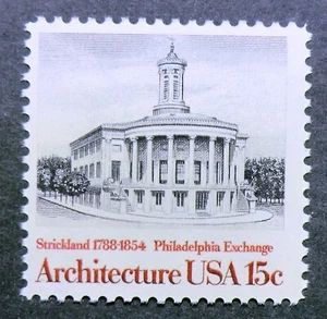 1782 MNH 1979 15c Philadelphia Exchande Strickland Architecture Pennsylvania - Picture 1 of 1