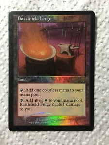 1x Foil Battlefield Forge Apocalypse Moderate Play Mtg Magic  - Picture 1 of 2