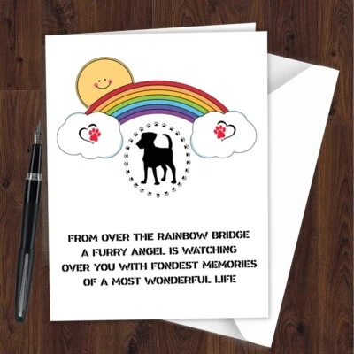 SYMPATHY CARD Dog Pet Sympathy Card In Memory Of Pet Loss Condolences SORRY L169 - Image 1 of 2