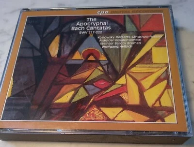 BACH 2 NM CDs THE APOCRYPHAL BACH CANTATAS BWV 217-222 WOLFGANG HELBICH CPO 1992 - Image 1 of 4