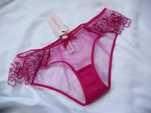 8, Agent Provocateur Juni brief, pink & red mesh, AP size 2, NEW - Picture 1 of 12