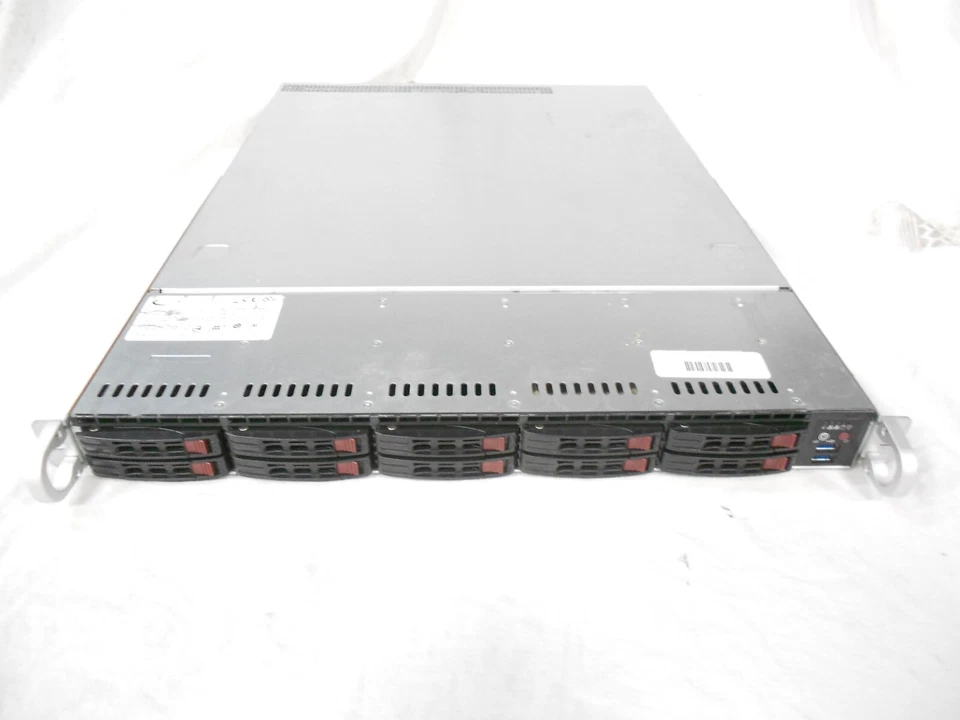 SuperMicro X10DRW-i 116-7 Server 10x 3.84TB 2.5" SSD 6G 2x E5-2637 v4 128GB RAM - Image 1 of 3