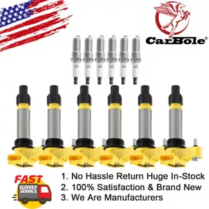 HIGH PERFORMANCE SPARK PLUG AND IGNITION COIL PACK FOR CADILLAC CHEVY BUICK 3.6L - Picture 1 of 8