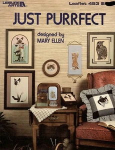 Just Perfect Cats Cross Stitch Patterns By Leisure Arts - Picture 1 of 2