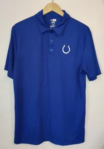 NFL Team Apparel Indianapolis Colts TX3 Cool Blue Polo Shirt Men's Size Large - Picture 1 of 4