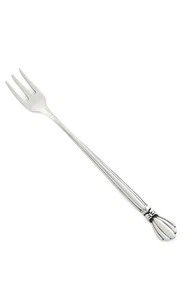 Oneida ALEXIS Stainless Deluxe Glossy Bow Silverware Cocktail Seafood Fork - Picture 1 of 1