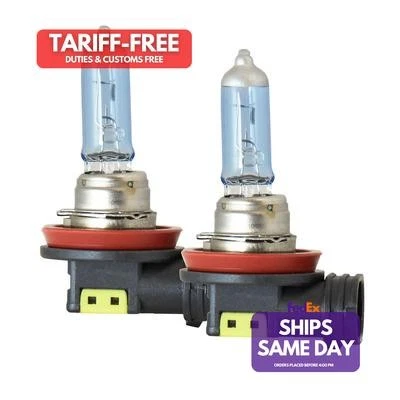 Piaa 23-10111, Two H11 Xtreme White Hybrid Bulbs 3900K Pair Performance Parts - Image 1 of 4