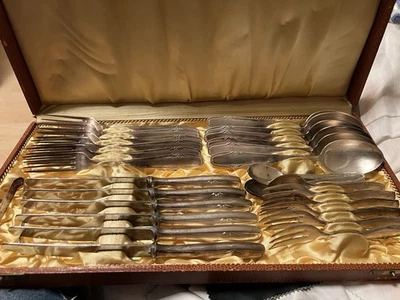 Solingen Versilbertes Besteck für 6 Pers. 100er Silberauflage 6 Personen - Bild 1 von 4