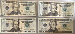 LOT OF 4 2017A 2013 $20 “STAR NOTE” ML PF PG PJ Circulated - Picture 1 of 2