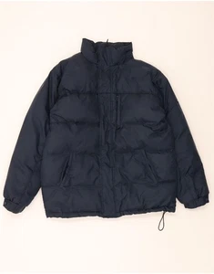 CHAMPION Mens Graphic Padded Jacket UK 40 Large Navy Blue Polyester BC15 - Picture 1 of 3