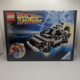 LEGO The DeLorean Time Machine 21103 Back to the Future CUUSOO 401 Pieces Boxed