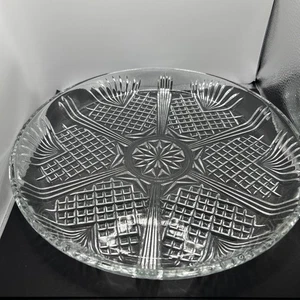 Anchor Hocking Glas Servierplatte Heritage 11,75" Runde Platte Hergestellt in Italien - Bild 1 von 4