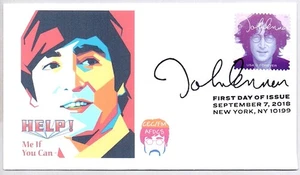 #5314 JOHN LENNON BEATLES MUSIC ICON STAMP FIRST DAY OF ISSUE FDC - Picture 1 of 1