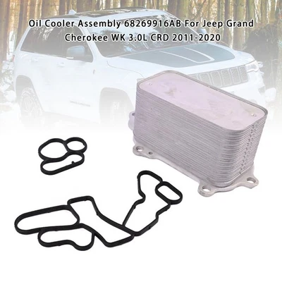 Oil Cooler Assembly 68269916AB Per Jeep Grand Cherokee WK 3.0L CRD 2011-20 L3 - Immagine 1 di 4
