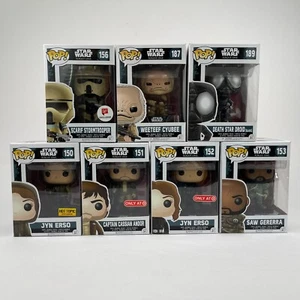 Funko Pop Star Wars Bobble-Heads Lot Of 7 Rogue One Series Includes Exclusives - Picture 1 of 6